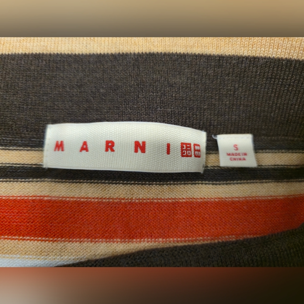 UNIQLO Merino Blend Striped Knitted Skirt MARNI Sz SMALL - Picture 7 of 8